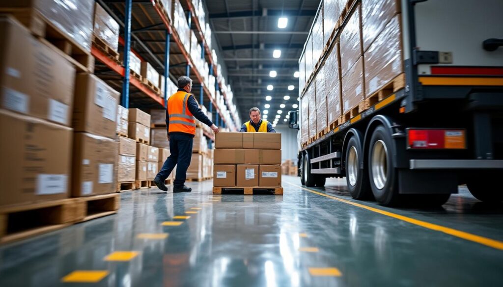 L’organisation du flux des marchandises lors du chargement des remorques