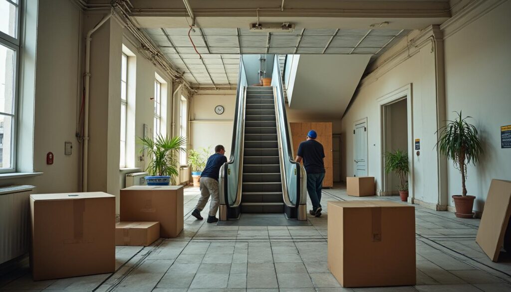 La procédure à suivre pour utiliser l'ascenseur d'un bâtiment collectif lors d'un déménagement