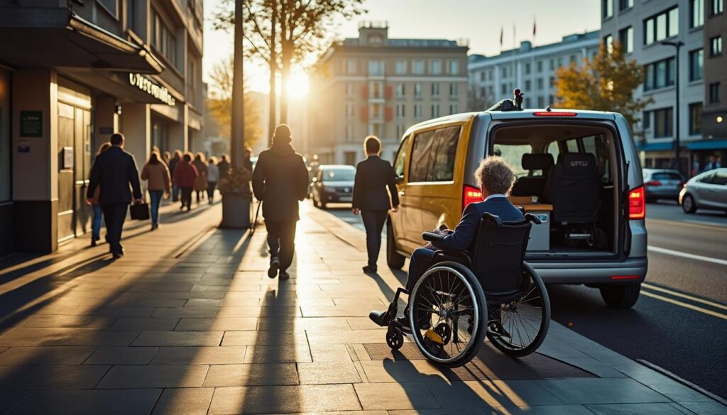 Comment accéder à la gare en taxi avec un fauteuil roulant ?