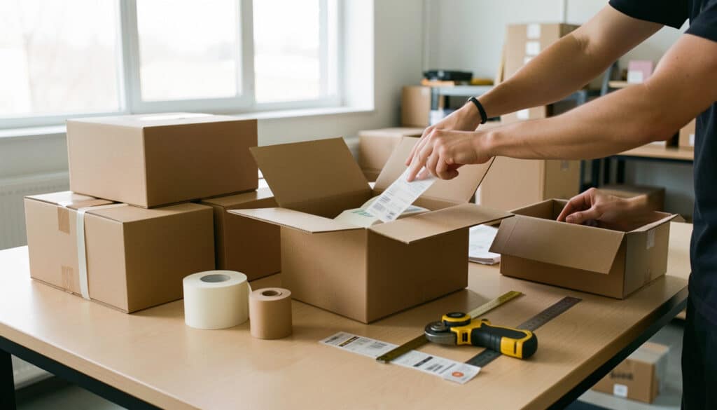Choisir un carton pour la vente à distance