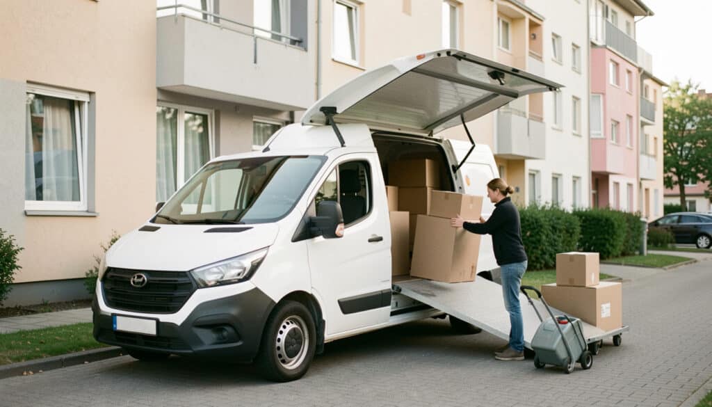 Location d’un camion avec hayon pour déménager