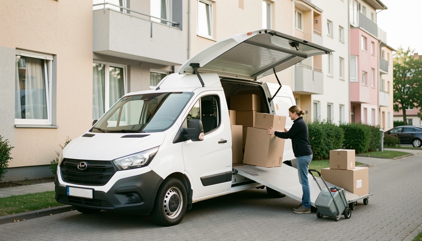 Location d’un camion avec hayon pour déménager