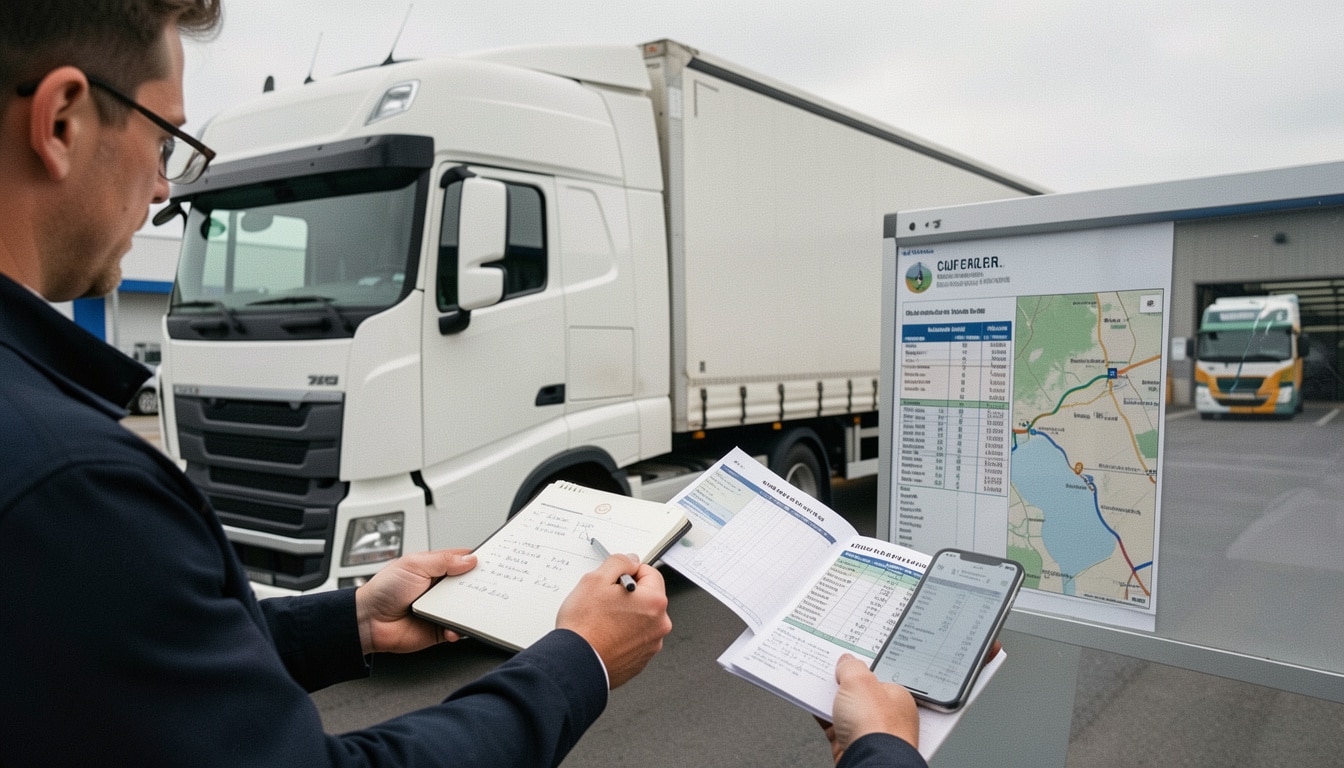 Tarif au kilomètre en transport routier : le calcul